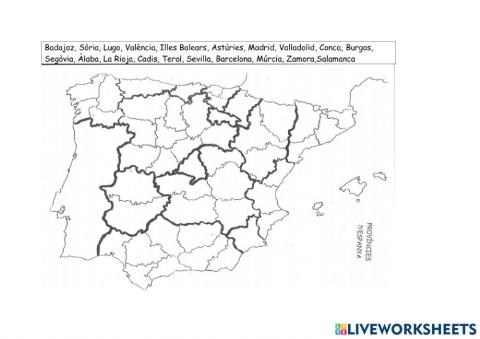 Províncies Espanyoles