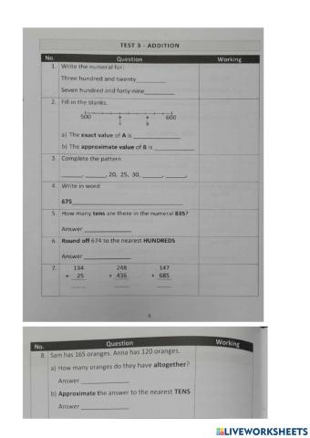 Mathematics Practice Test 3