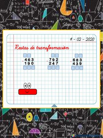 Restas de transformación