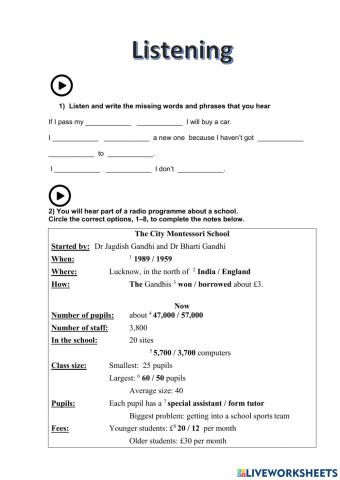 Wider World 2 - Unit 8.5 - Listening
