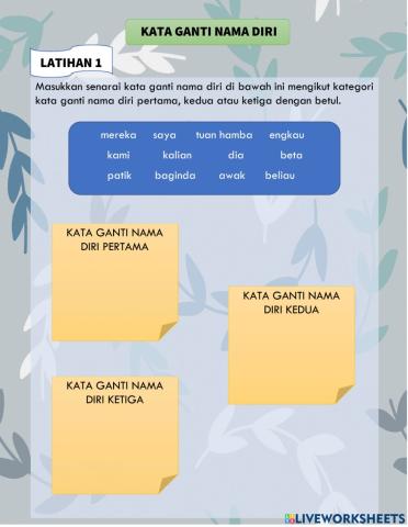 Kata ganti nama diri