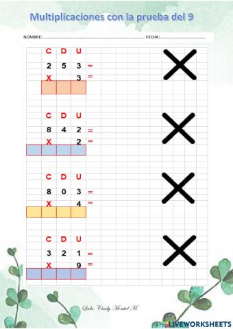 Multiplicaciones