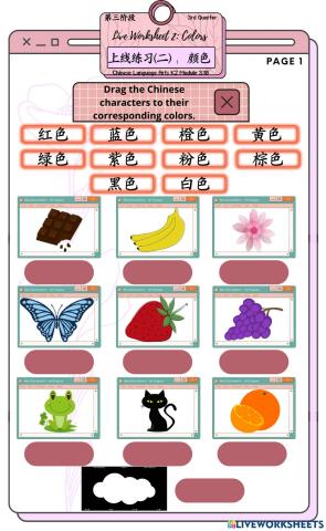 幼儿大：练习（二）颜色