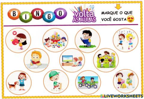 Bingo volta as aulas