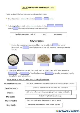 Technology (plastics and textiles)