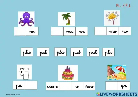 Completa con pl- o p-l