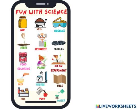 Fun with science vocab