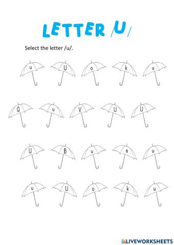 Letter u