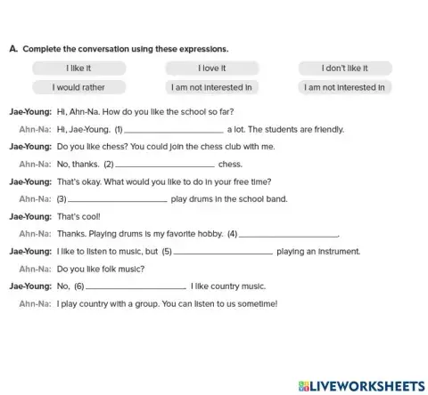 PJS 01 - Unit 3 Conversation