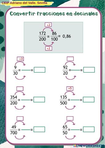 De fracciones a decimales 2