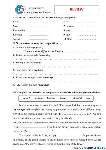 Comparative adjective