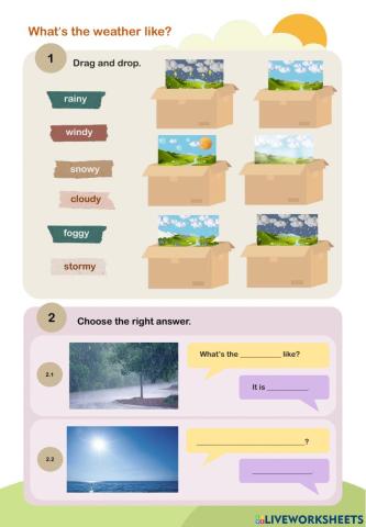 What's the weather like?