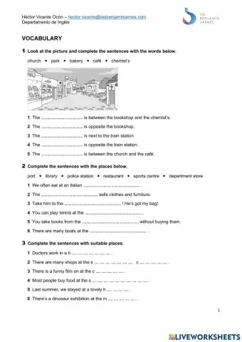 Unit 4. Fun around town review I (Teamwork 1)