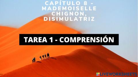 Tarea 1 comprensión cap 8 Prohibido Leer a Lewis Carroll