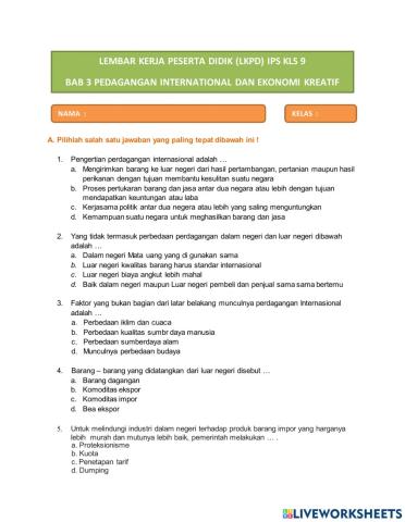 Lkpd ips kelas 9 bab 3