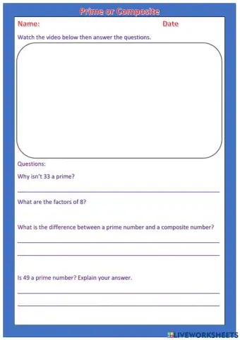 Prime and Composites