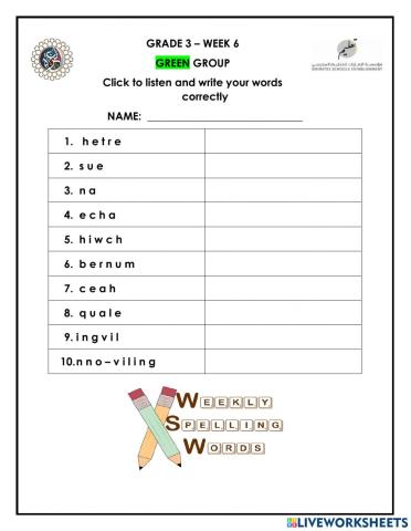 Spelling Green Group