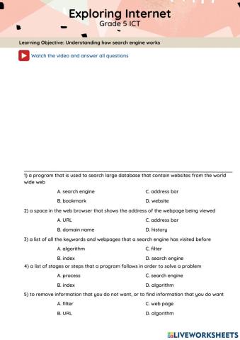 Exploring Internet: How search engine works