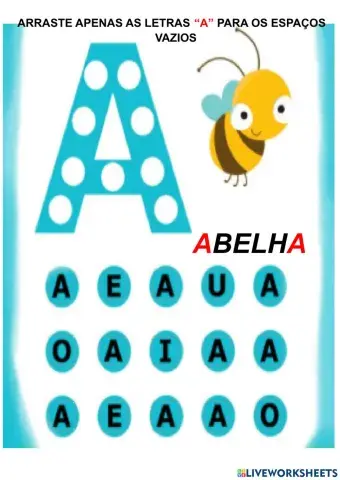 Reconhecimento letra a