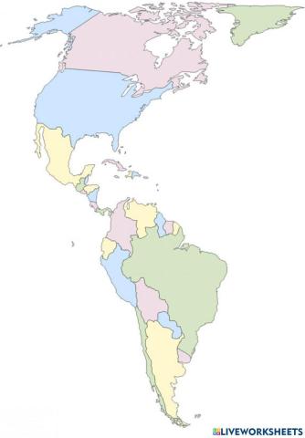 Mapa político de América