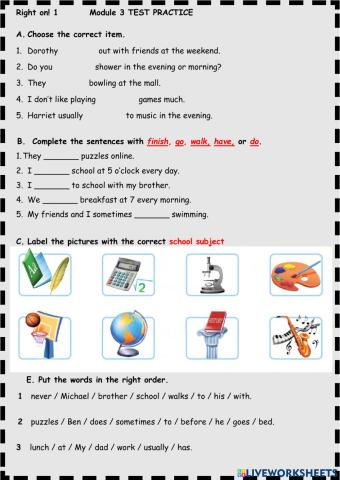 RO1 Practice test 3 5th