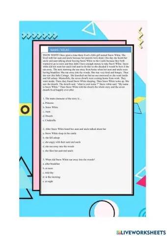 Narrative text and Report text