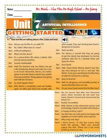 English 12 - Unit 7 - Getting Started and Language