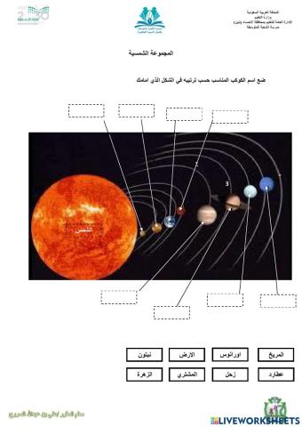 المجموعة الشمسية