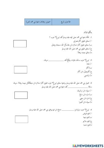 Sambutan terhadap dakwah Nabi Muhammad