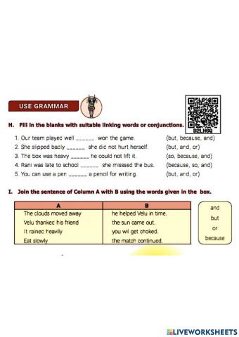 6th std Term-3 Unit-1 CONJUNCTION