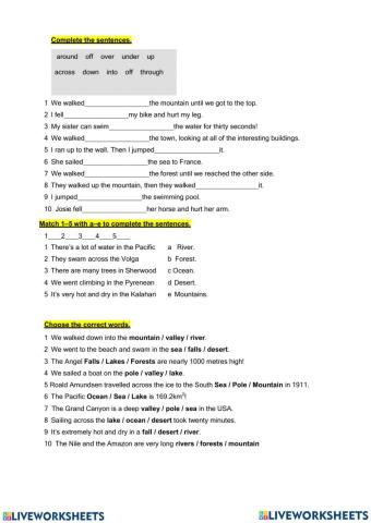 Geographical features