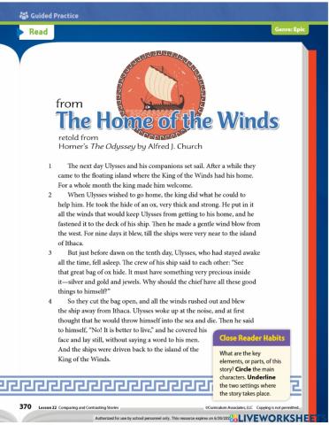 Part 2: Comparing & Contrasting 2 Stories-Epics