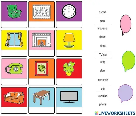 Living room match names