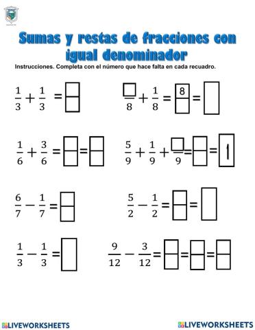 Ficha didactica fracciones 1