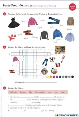 Beste Freunde Lektion 14 Vokabeltraining (2)