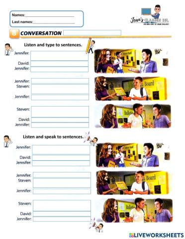 8 Coversation He's over there