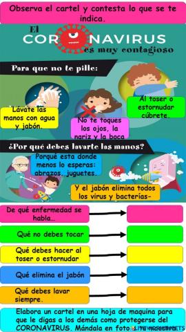 Comprension de textos (cartel)