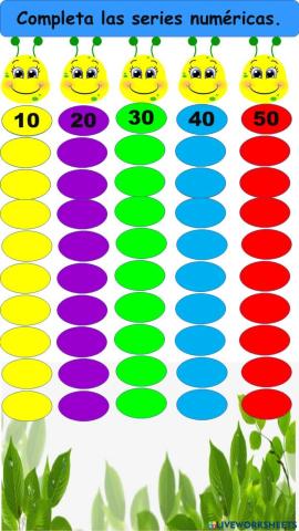 Series numericas hasta 50