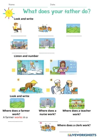 Unit 12 What does your father do? Lesson 2