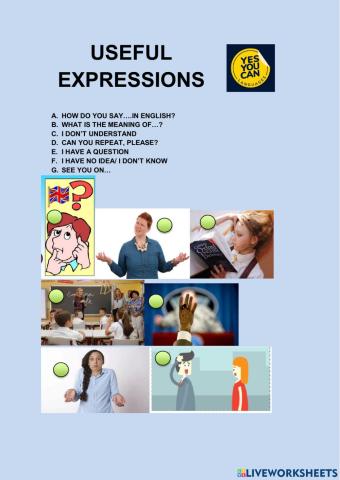 Useful expressions