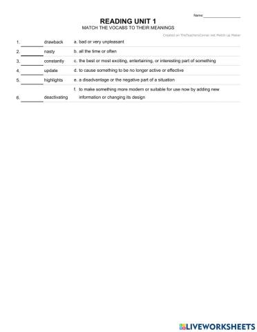 Full blast unit 1 reading