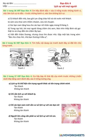 Lịch sự với mọi người