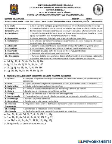 La biologia como ciencia y sus bases