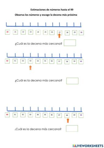 Estimaciones de numeros