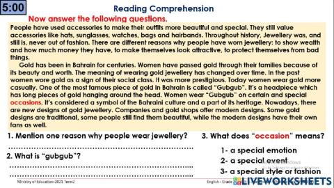 Jewelry Talks Reading