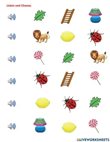 Listen and choose Letter L