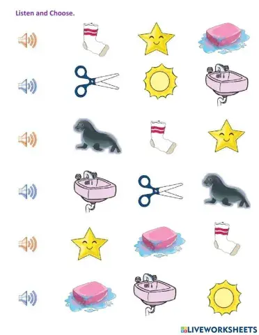 Listen and choose Letter S