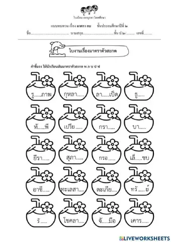 แบบทบทวน มาตรา กบ