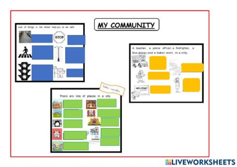 Vocabulary my community