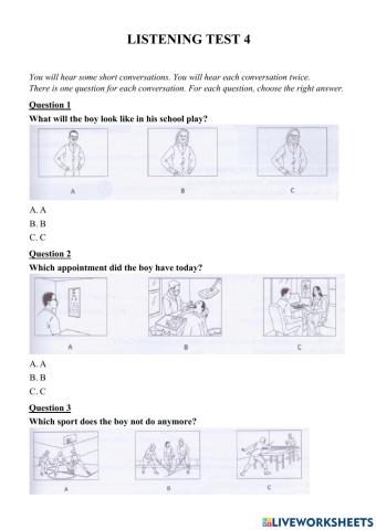 Grade 6 PET Listening 04